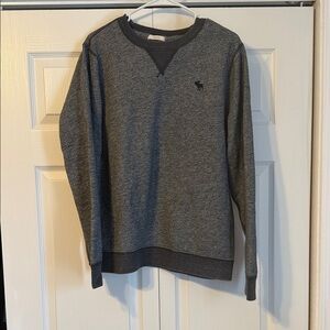Abercrombie & Fitch Dark Gray Crewneck Sweater